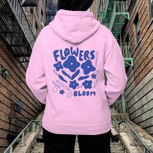 Women's Printed Comfortable Sweatshirt Blouse - 淺粉色 - 查看 1