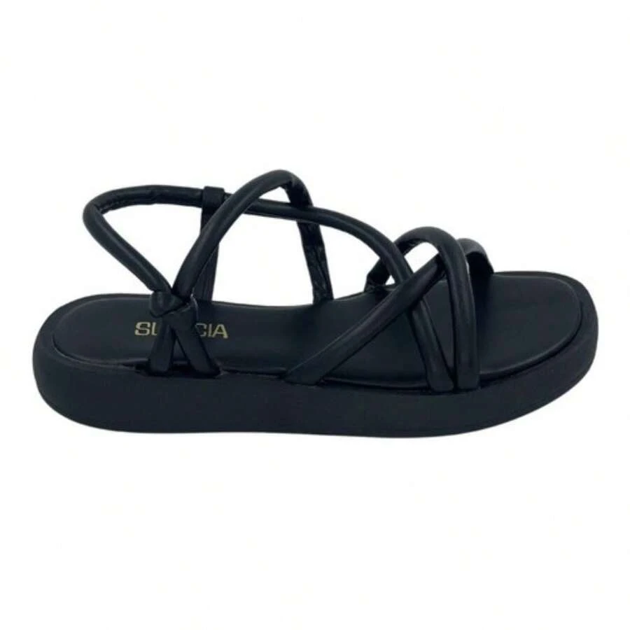 Women's Flatform Patete Avarca Flat Sandal - màu đen - Xem 1