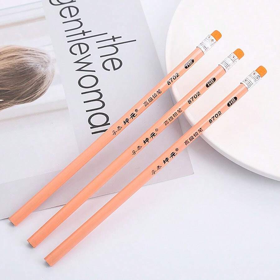 5pcs Macaron Color HB Pencils, Cute Student Kids Writing Drawing