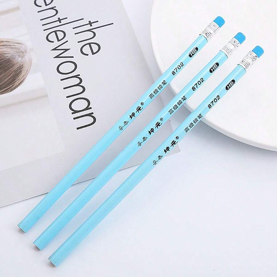 5pcs Macaron Color HB Pencils, Cute Student Kids Writing Drawing