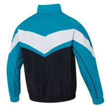 Under Armour 男友风男士时尚潮流编织夹克，舒适户外休闲外套 - 藍色/白色/黑色 - 查看 2