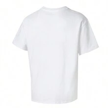 Puma MELO CHARLOTTE TEE White Short Sleeve Men's Basketball Tee, Casual Graphic Print Sportswear / Suggest Order A Size Smaller