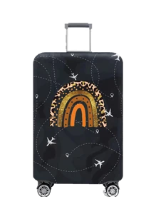 18-32Inch Luggage Cover Personal Tailor Custom Name Pattern Rainbow Series Elastic Suitcase Cover For 18 To 32 Inch Travel Case Cover Aircraft Pattern Anti-Scratch Protector Case Personalized Protector Cover Travel Suitcase Cover Protective Cover Dustproof Cover Trolley Case Luggage Dust Cover Travel Accessories