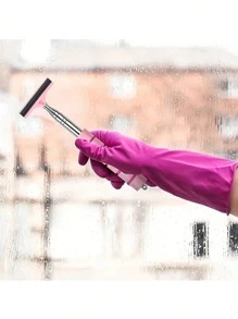 便携式迷你伸缩汽车后视镜雨刷 - 不锈钢，带伸缩手柄的便携式汽车玻璃清洁工具，旅行必备，特别适合下雨天 - 彩色 - 查看 9