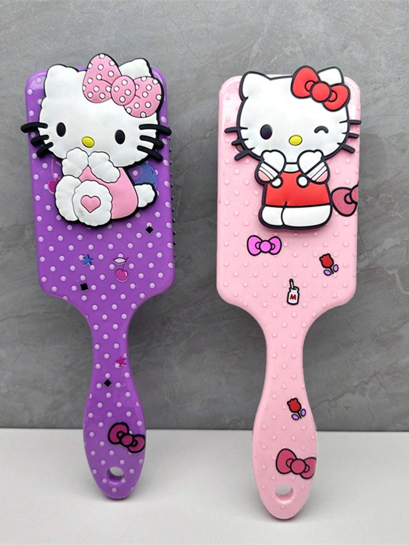 1Pc Random Style Hello Kitty Kawaii Air Cushion Comb Kitty Cat Scalp