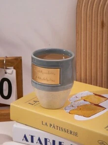 1 件红色/黄色/蓝色/灰色直陶瓷咖啡杯，斋月创意拿铁艺术咖啡杯，牛奶、果汁早餐杯，开斋节餐具杯，情侣杯，适用于家庭、节日、办公室、餐厅 - 彩色 - 查看 8