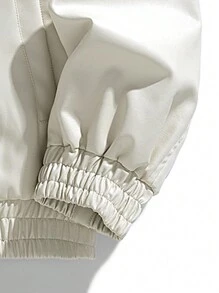 Casual And Loose Business Men's Leather Jacket - White - View 5