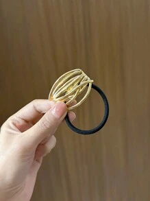 Dây buộc tóc bằng hợp kim co giãn hình học cổ điển, dây buộc tóc bằng kim loại thông thường, phụ kiện cho mọi mùa, dây buộc tóc đuôi ngựa - Nhiều màu - Xem 21