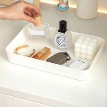 1 件小号矩形开放式浅托盘、抽屉盒（用于小饰品和钥匙）、桌面收纳盒 - 彩色 - 查看 1