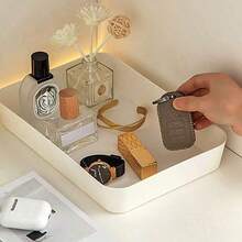 1 件小号矩形开放式浅托盘、抽屉盒（用于小饰品和钥匙）、桌面收纳盒 - 彩色 - 查看 3