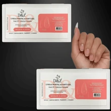 D&Z Soft Gel Almond Medium False Nails KIT W/ 500 Units.
