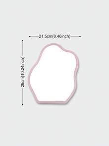 1 件可爱简约彩色小梳妆镜，便携式化妆镜，幼儿园、办公室、女孩卧室、宿舍装饰镜 - 木制框架，亚克力镜面玻璃，防变形、防摔、高清 - 多色 - 查看 11
