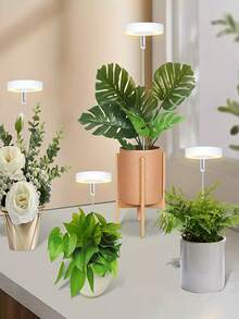 1 đèn LED tăng trưởng thực vật có thể điều chỉnh - Toàn phổ, Độ sáng cấp độ 10, Cài đặt hẹn giờ (3/9/12 giờ), Cấp nguồn qua USB, Chiều cao quầng sáng 3 màu, Hẹn giờ tự động có thể điều chỉnh 5V Thấp, Điện áp an toàn, Độ sáng có thể điều chỉnh Thích hợp cho Nhà kính trồng cây trong nhà Nhà máy nông nghiệp thẳng đứng Nhà máy trồng cây trong nhà kính - Ánh sáng đỏ và xanh - Xem 4