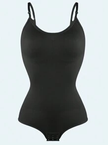 Body Moldeador Para Mujer, 1 Pieza, Con Control De Barriga, Levantador De Glúteos, Correas Ajustables Y Soporte Para El Pecho - Negro - Ver 6