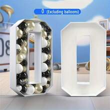 1 件 3D 数字 KT 板生日派对气球框架、生日周年装饰、求婚装饰、婚礼庆祝氛围装饰 - 彩色 - 查看 22