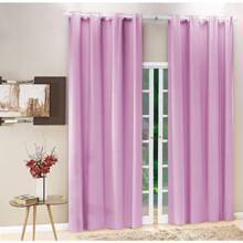 Blackout PVC Curtain 2.80 X 2.30 White Eyelets Various Colors - 淺粉色 - 查看 1