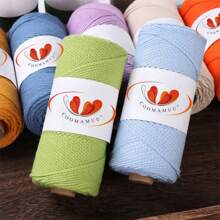 2mm Hollow  Yarn, Japanese Style Linen Round Rope For Crocheting & Weaving, Bag Making