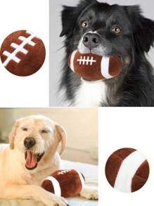 Juguetes de perro con chirrido - Pelotas masticables duraderas para perros, juguetes de peluche suave con chirrido para perros pequeños y medianos, regalo de cumpleaños para cachorros - Multicolor - Ver 5
