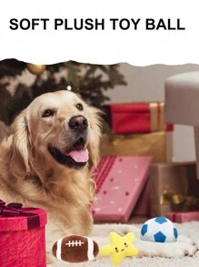 Juguetes de perro con chirrido - Pelotas masticables duraderas para perros, juguetes de peluche suave con chirrido para perros pequeños y medianos, regalo de cumpleaños para cachorros - Multicolor - Ver 10