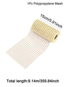 10 Yards Christmas Metallic Mesh Ribbon Roll, Sparkly Glitter Mesh Roll Garland, Perfect For Christmas Tree Weaths Accents Wedding Decorations DIY Crafts Wrapping Supplies, Christmas Decoration For Home 2024 Gift New Year 2025 - Multicolor - View 13