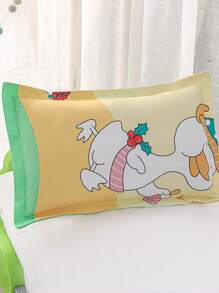 3 件套卡通印花幼儿园学生儿童婴儿托儿所床上用品套件（1 件羽绒被套 + 1 件床垫套 + 1 件枕套） - 快樂吖 - 查看 9