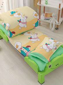 3 件套卡通印花幼儿园学生儿童婴儿托儿所床上用品套件（1 件羽绒被套 + 1 件床垫套 + 1 件枕套） - 快樂吖 - 查看 5