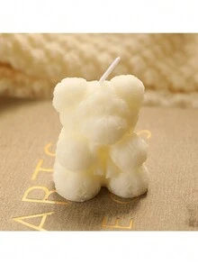 1pc, Nến silicon 3D hình chú gấu hoa hồng dễ thương với khuôn làm xà phòng hương liệu tự làm quà tặng Giáng sinh - nhiều mùi hương - Xem 6