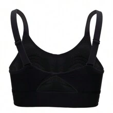 Under Armour Black Sports Bra For Women, Cycling, Fitness, Yoga Training Vest, Style No. 1373858-001