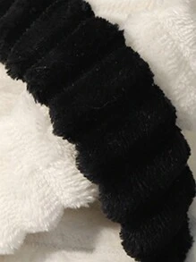Women Fashion Crossover Fluffy Fluffy Slippers, Soft Sole Comfortable Ultra-Light Quiet Indoor House Bedroom Slippers