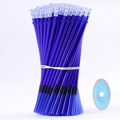 20/100 Stück Nachfüllstäbe für Gelschreiber, löschbar, mit auswischbarem Griff, 0,5 mm Stärke, in Blau und Schwarz, Büro- und Schulbedarf