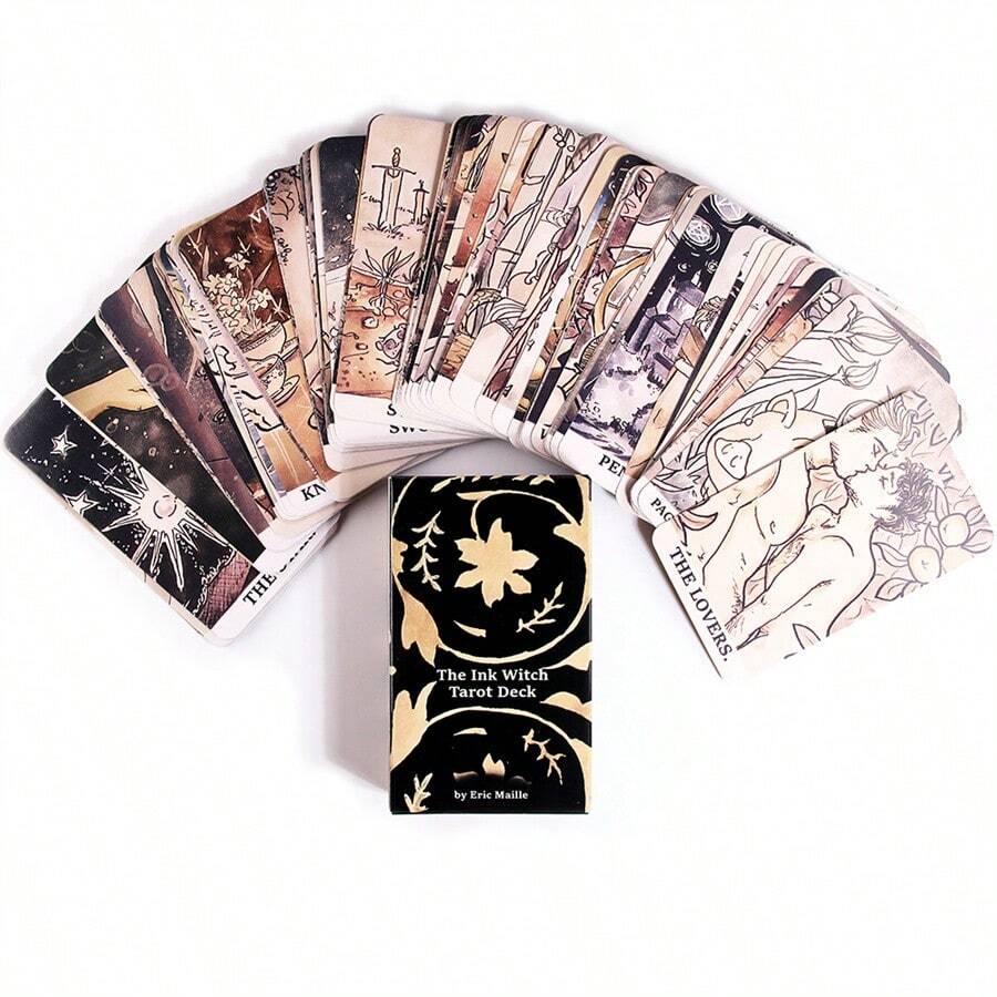 Mazo De Tarot Paws Con 78 Cartas Y Guía Ilustrada, Juego De Adivinación Con Motivos De Patas, Ideal Para Fiestas, Lecturas Grupales Y Principiantes