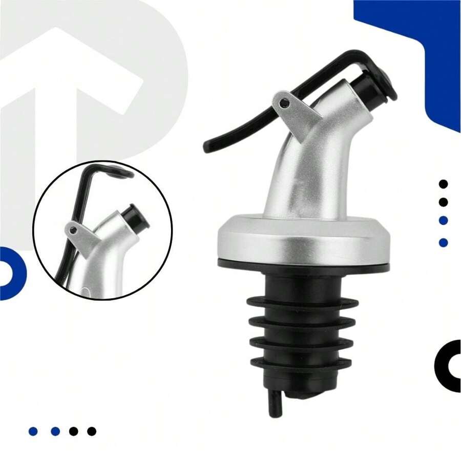 Plastic Dispenser Nozzle For Olive Oil Vinegar Bottle Multipurpose Cruet - 灰色 - 查看 1