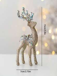 1 đồ trang trí tuần lộc Giáng sinh, đồ trang trí tuần lộc lấp lánh cho cây thông Noel, đạo cụ chụp ảnh Ins - nhiều màu - Xem 9