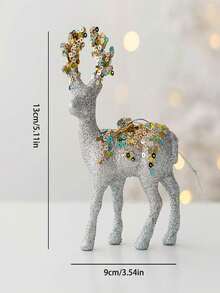 1 đồ trang trí tuần lộc Giáng sinh, đồ trang trí tuần lộc lấp lánh cho cây thông Noel, đạo cụ chụp ảnh Ins - nhiều màu - Xem 8