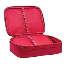 Large School Pencil Case For Men And Women, Toiletry Bag, Organizer, Plain Box, 100 Pens - Đỏ - Xem 4