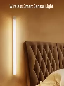 1pc/6pcs Motion Sensor LED Light, USB Rechargeable Magnetic Stick-On Night Light, Suitable For Cabinet, Stairs, Bedside, Corridor, Kitchen And Under Cabinet Lighting, White/Warm Light/RGB 3 Colors (10cm/20cm/30cm 200mAh, 50cm 400mAh) - White - View 7