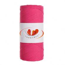 2mm Hollow  Yarn, Japanese Style Linen Round Rope For Crocheting & Weaving, Bag Making
