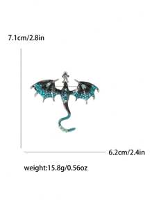 Broches de dragón volador esmaltados de moda para mujeres, pines de animales unisex, disponibles en varios colores, accesorios para oficina, fiesta y regalos