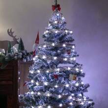 1、1m/2m，10LED/20LED圣诞树灯带，圣诞丝带蝴蝶结灯，铜串灯，电池供电，适用于花束，礼品盒，圣诞装饰灯，适用于房间，卧室，圣诞树，橱柜（不含电池） - 彩色 - 查看 6