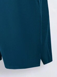 1pc Tween Boy Casual Exercise Sports Outdoor Shorts, Spring/Summer - Medium Wash - View 5