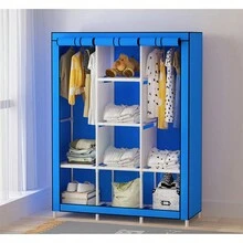 Portable Multifunctional Storage Closet Rack With Dustproof Canvas, Multi-Color Option, Fashionable Household Items, Clothes In The Bedroom And Things In The Living Room - Multicolor - View 8
