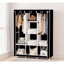 Portable Multifunctional Storage Closet Rack With Dustproof Canvas, Multi-Color Option, Fashionable Household Items, Clothes In The Bedroom And Things In The Living Room - Multicolor - View 4