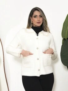 WOMEN'S BLAZER COAT - 白色 - 查看 1