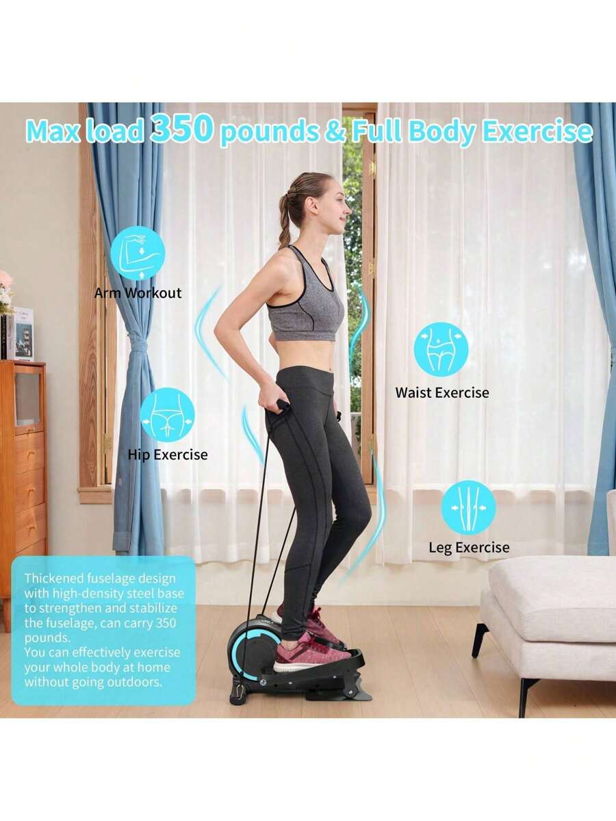 Under Desk Elliptical, Portable Ellipse Leg Exerciser, Stair