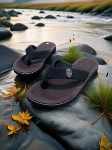 男士人字拖，夏季厚底防滑拖鞋，软底个性耐磨男士人字拖，户外时尚沙滩鞋，休闲人字拖 - 小貝棕 - 查看 5