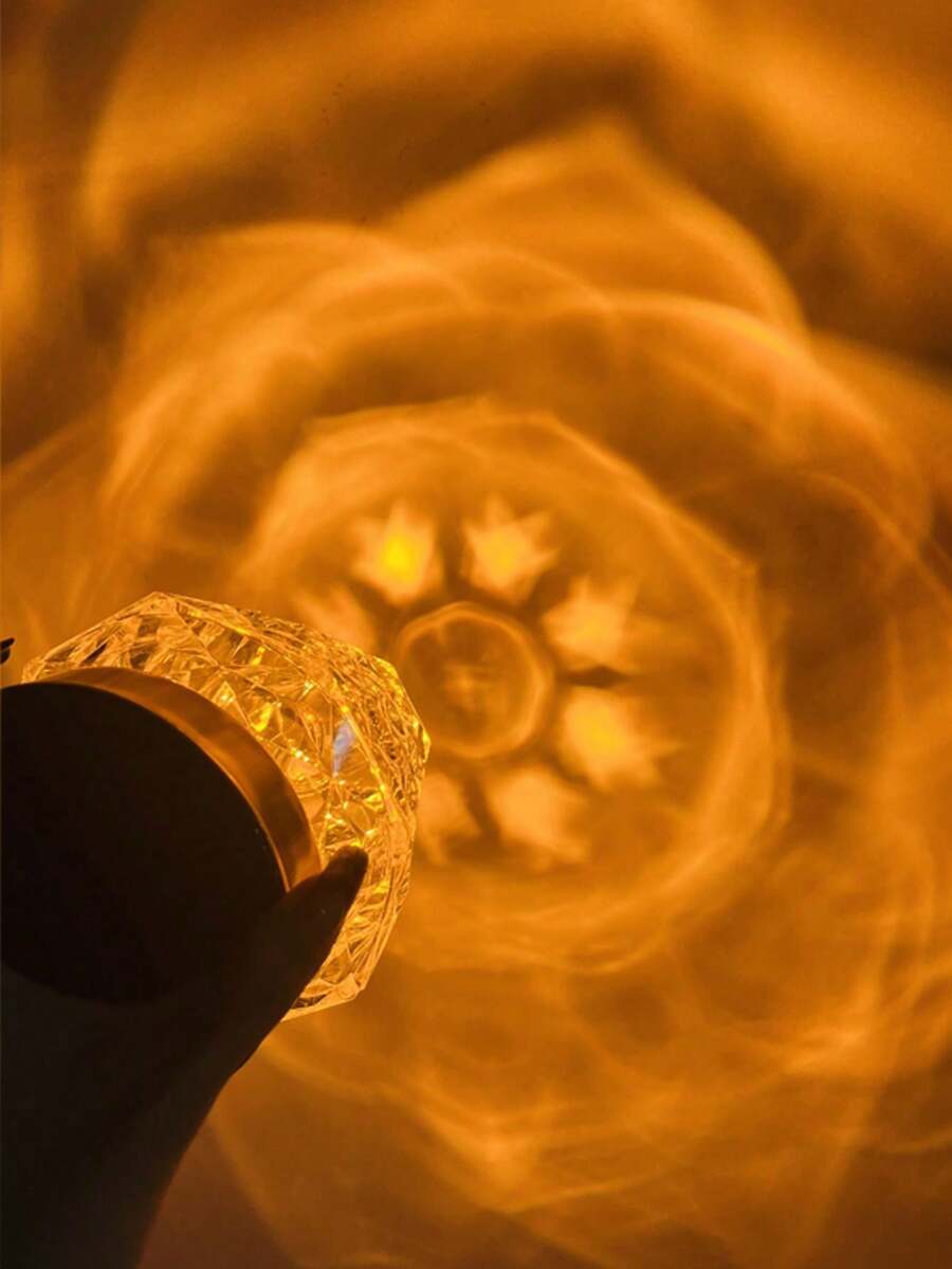 Rose Water Ripple Dynamic Projection Warm Warm Light Bedroom Table