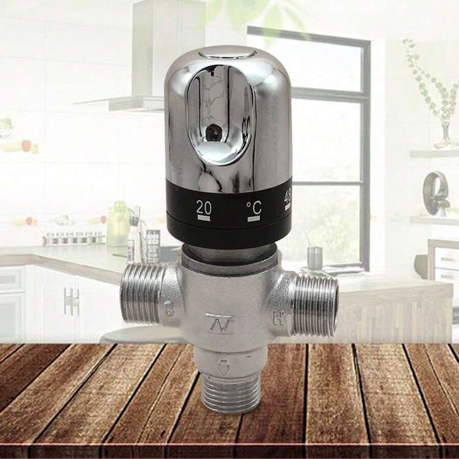 Brauchwassermischer Mischventil Caleffi 20-55 °C 1/2" Außengewinde Verbrühschutz - Verschiedenfarbig - Übersicht 1