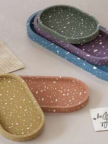1PC Ellipse Shape Tray Epoxy Resin Mold Storage Tray Casting Silicone Mold Home Decoration DIY Flower Pot Base Handmade Craft Tools - Tray - View 5
