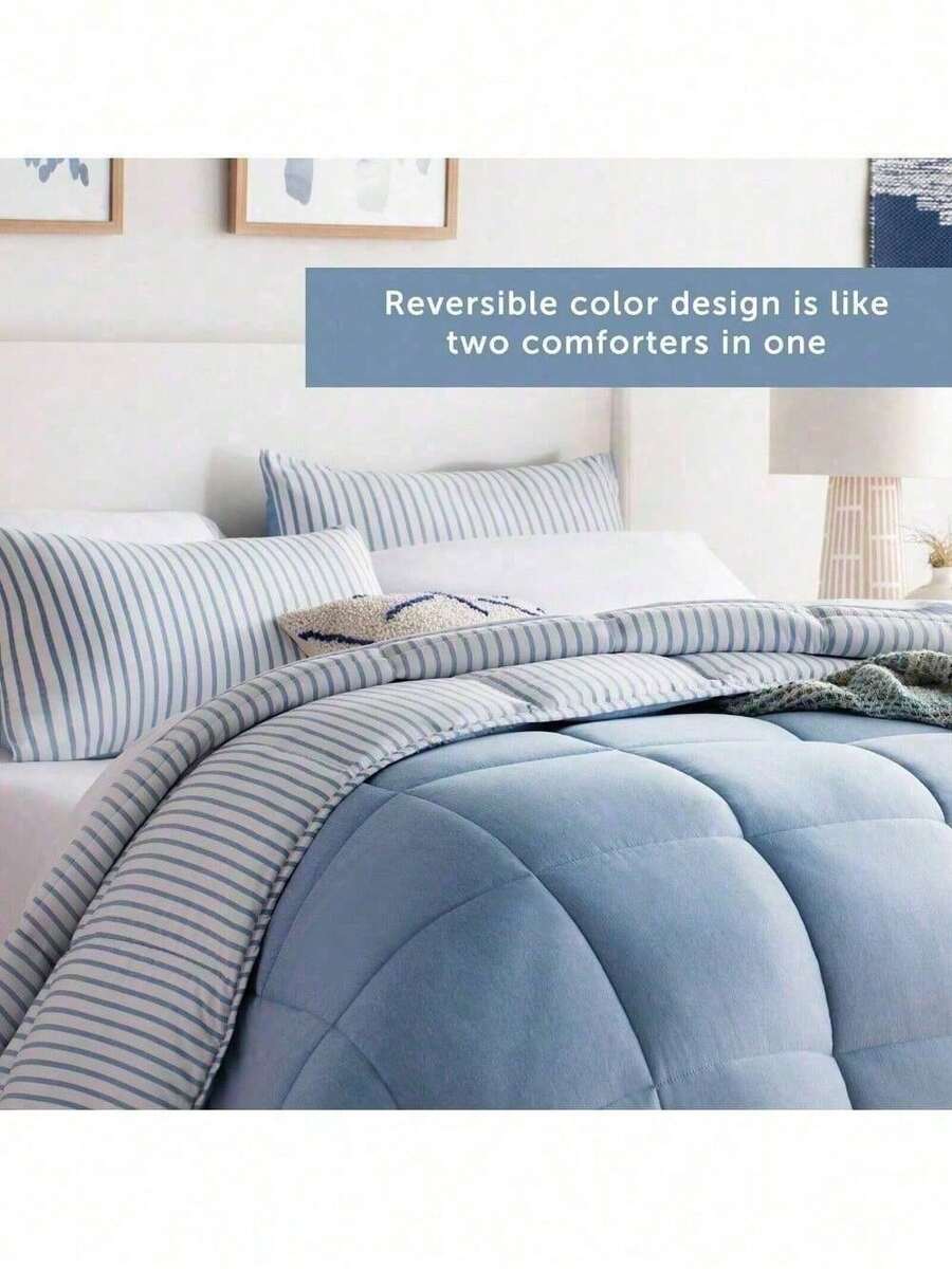 Linenspa Comforter Duvet Insert, Down Alternative, Box Stitched