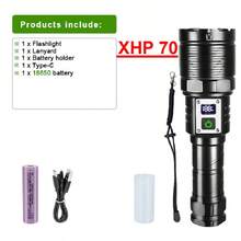 高品质高端强光远射LED手电筒记忆功能可充电铝合金高流明手电筒多功能可调户外战术手电筒 - 黑色 - 查看 12